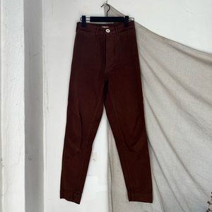 Jesse Kamm Ranger Pants in Chocolate Brown - Size 0